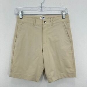 Crewcuts Performance Shorts Size 10 Khaki Beige Moisture Wicking UV Protective